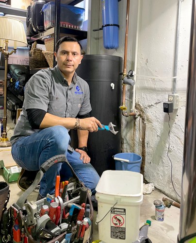 Completed plumbing job in Kansas City
